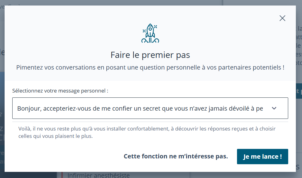 eDarling Faire de premier pas